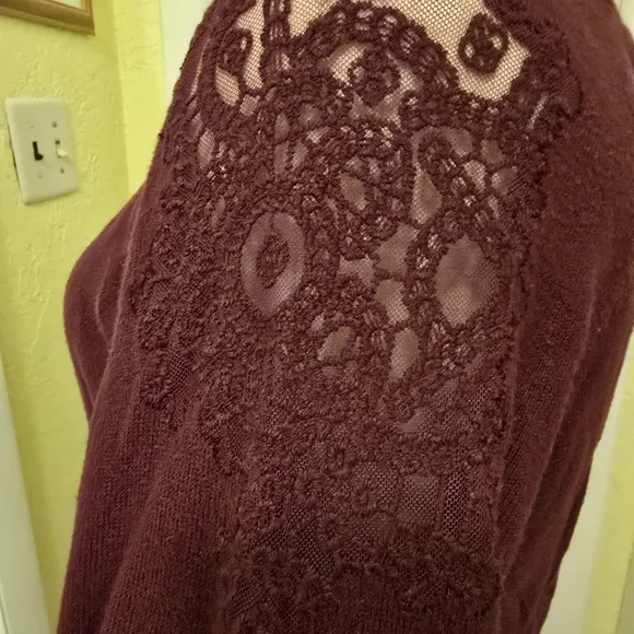 Torrid Deep Red Knit Top - Picture 2 of 5